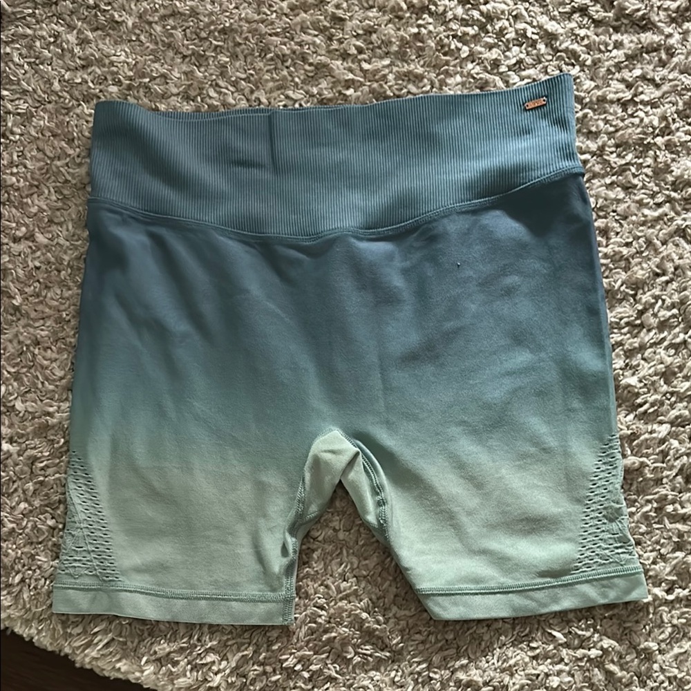 PINK Victoria's Secret Gradient Blue Bike Shorts